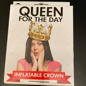 Queen for the day inflatable crown